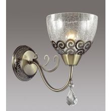 Бра декоративное AVRILLA бронзовый стекло метал. декор хрусталь E27 1*60W 220V арт.3224 1W