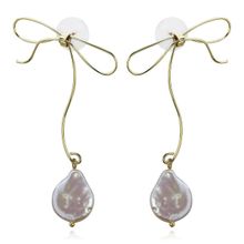 Серьги-гвоздики "Бантики" (арт. 81422-2)