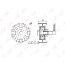 Ролик Обводной Ремня Грм LYNXauto арт. PB3006