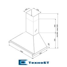 Каминная вытяжка Smeg KD100HNE