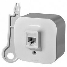 Розетка компьютерная 1xRJ45 Cat.5 QUTEO, белый |  код. 782224 |  Legrand