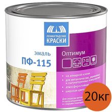 ЛЕНИНГРАДСКИЕ КРАСКИ эмаль ПФ-115 слоновая кость глянцевая (20кг)   ЛЕНИНГРАДСКИЕ КРАСКИ эмаль ПФ-115 слоновая кость (20кг) КЛАСС ОПТИМУМ *** ГОСТ