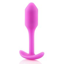 Розовая пробка для ношения B-vibe Snug Plug 1 - 9,4 см. Розовый