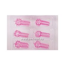 Набор насадок 6шт. розовые  888500-3