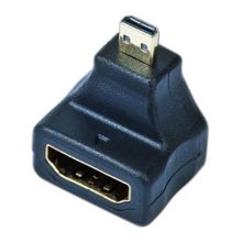 Адаптер microHDMI M - HDMI F, угловой, Gembird (A-HDMI-FDML)