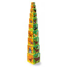 Кубики SCRATCH 6181034 Stacking Tower Animals of the world