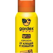 Gardex Аэрозоль Gardex Baby от клещей и комаров на одежду 100мл (0148)