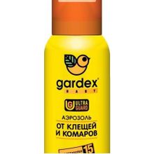 Gardex Аэрозоль Gardex Baby от клещей и комаров на одежду 100мл (0148)