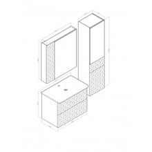 Бриклаер Мебель для ванной Жаклин 80