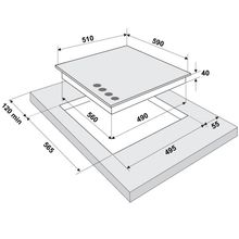 FORNELLI PGA 60 QUADRO WH