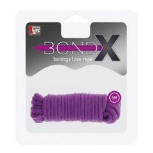 Dream Toys Фиолетовая веревка для связывания BONDX LOVE ROPE - 5 м. (фиолетовый)