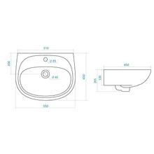 Раковина Santek Анимо 55 1WH110502