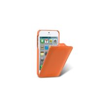 Кожаный чехол Melkco Jacka Type Leather Case Orange (Оранжевый цвет) для iPhone 5