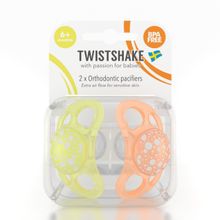 Twistshake Пустышка Twistshake (2 шт). Жёлто-оранжевая. Возраст 6+m. Арт. 78090 78090