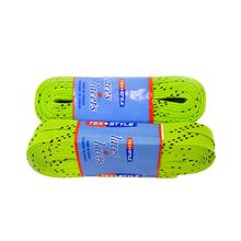 Tex Style Шнурки для коньков с пропиткой W922, пара, 2,44 м, лайм