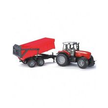 Bruder Massey Ferguson 7480 с прицепом