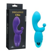 Howells Голубой вибратор INDULGENCE Rechargeable G Kiss - 16,5 см.