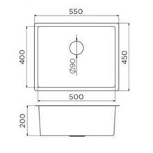 Мойка Orivel Quadro Artinox 500 148070