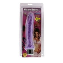 NMC Большой фиолетовый вибратор-реалистик с крупными венами PEARL SHINE 10 VIBRATOR - 25,4 см.