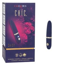 California Exotic Novelties Синий мини-вибромассажер Daisy - 10,75 см. (синий)