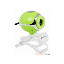 Камера интернет Defender C-090 Green 0.3 Мп, универ. крепл.,зелен