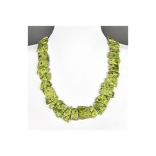 Бусики-Колечки Колье Змеевик "Осенний вальс" арт.П2377