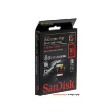 Карта памяти SDHC 16Gb SanDisk Extreme Pro UHS-I