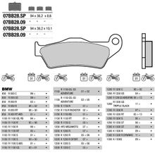 BREMBO Тормозные колодки BREMBO 07BB2809