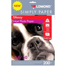Бумага Lomond 200 г м simply paper глянцевая A4 50 л.