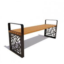 Садово-парковая скамейка «СЕВАСТОПОЛЬ» без спинки, банкетка (3,0м)