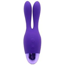 Фиолетовый вибратор INDULGENCE Rechargeable Dream Bunny - 15 см.