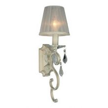 Бра декоративное OML-731 бело-золотой белый хрусталь E14 1*40W 220V арт.OML-73101-01