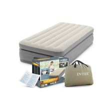 Односпальная надувная кровать Intex 64162 Prime Comfort Elevated + насос (99х191х51см)