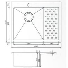 Мойка Seaman Eco Marino SMB-6351PLS крыло слева