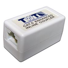 TWT-CP45UTP5E Соединитель 2-х портов RJ-45, неэкранированный, категории 5е