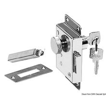 Osculati Chromed brass lock right 30 mm, 38.132.10DX-30