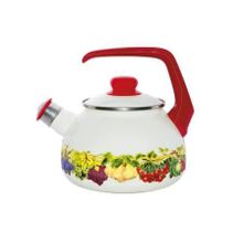 Чайник со свистком Таково "Фруктовый сад" 2,5л  107112  Metalac 2100 С-2,5