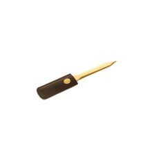 M710L - Нож для бумаг, лезвие 11,5см. Позолота+нат. кожа