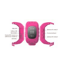 Детские часы GPS трекер Smart Baby Watch Q50 - розовые