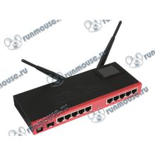 Беспроводной маршрутизатор MikroTik "RB2011UiAS-2HnD-IN" WiFi + 5 портов LAN 100Мбит сек. + 4 порта LAN 1 Гбит сек. + 1 порт LAN WAN 1Гбит сек. + 1 порт SFP (ret) [127572]