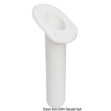 Osculati UV-stabilized polyp. rod holder oval white 240mm, 41.164.06