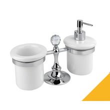 Стакан + Дозатор Для Жидкого Мыла Cezares Olimp Olimp-Tdt-03 24-Sw