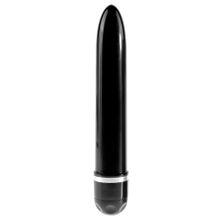 Чёрный вибратор-реалистик 8  Vibrating Stiffy - 24,8 см. Черный