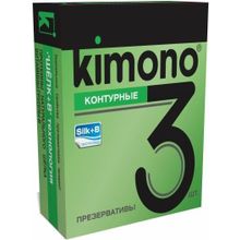 Контурные презервативы KIMONO - 3 шт. (210904)