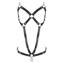 Черная кожаная упряжь Leather Harness