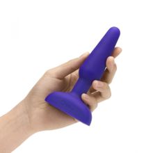 Фиолетовая анальная вибропробка с 3 источниками вибрации TRIO REMOTE CONTROL PLUG  PURPLE - 13,5 см. (74376)