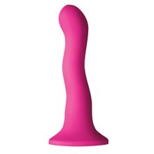 NS Novelties Розовый волнистый фаллоимитатор Shi Shi Ripple 6  Dildo - 19 см.