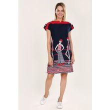 Платье женское из хлопка - Пантомима | красно-черный