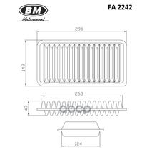Фильтр Воздушный Toyota Corolla 120 BM-Motorsport арт. FA2242