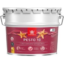 ТИККУРИЛА Песто 10 база С эмаль по металлу и дереву (9л)   TIKKURILA Pesto 10 base С под колеровку эмаль по металлу и дереву матовая (9л)